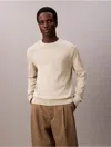 Calvin Klein Men's Supima Cotton Crewneck Sweater In Neutral