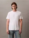Calvin Klein T-shirt Cotton Linen T-shirt In Bright White