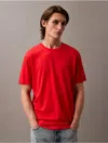 Calvin Klein Men's Supima Cotton Crewneck T-shirt In Red Alert