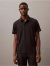 Calvin Klein Men's Supima Cotton Polo Shirt In Black Beauty