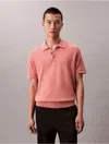 Calvin Klein Men's Supima Cotton Polo Shirt In Pink