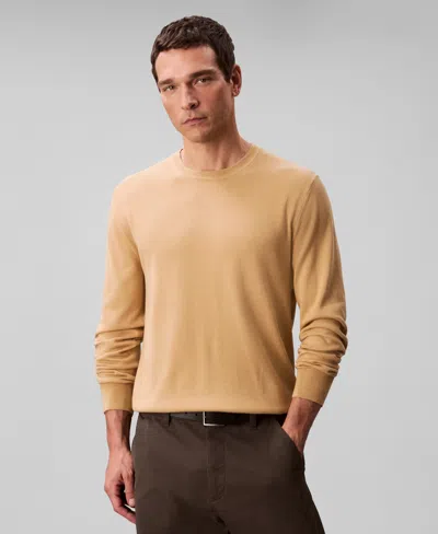 Calvin Klein Men's Supima Crewneck Sweater In Neutral