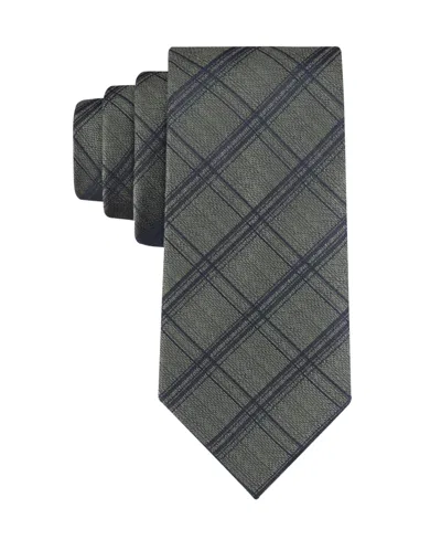 Calvin Klein Men's Sutton Grid Tie In Green