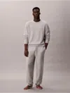 Calvin Klein Men's Sweater Lounge Sleep Jogger In Gray