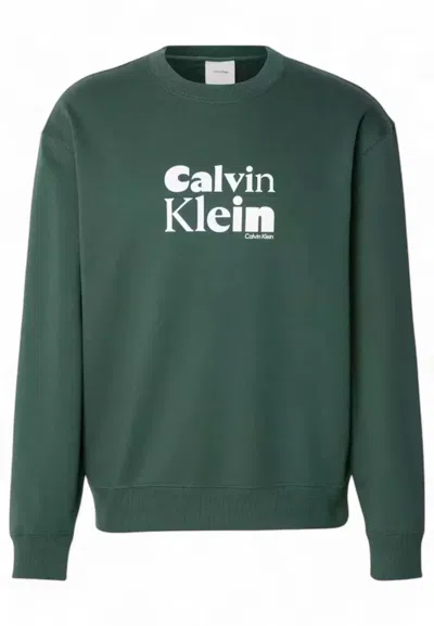 Calvin Klein Men's Sweatshirt  Lv04ld242g I In Green
