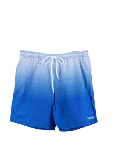 Calvin Klein Men's Swim Trunk In Blue