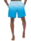 Calvin Klein Core Volley Gradient Stripe Swim Trunks In Blue