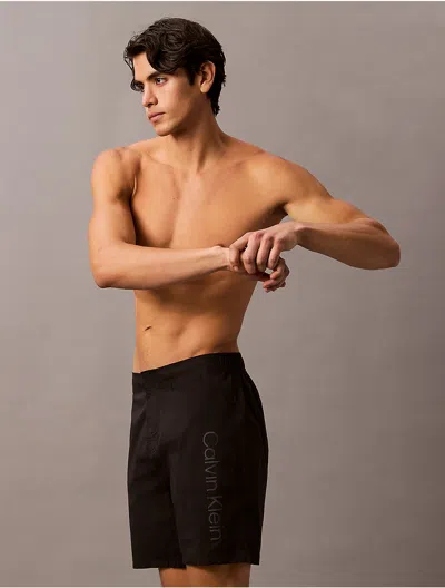 Calvin Klein Men's Tailored 5" Volley Swim Shorts In Black