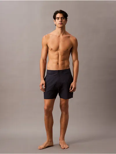 Calvin Klein Men's Tailored 5" Volley Swim Shorts In Black