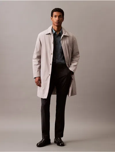 Calvin Klein Men's Tech Car Coat In Neutral