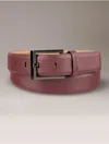 Calvin Klein Men's Tech Harness Buckle Belt In Burgundy