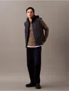 Calvin Klein Men's Tech Hooded Puffer Vest In Dark Sapphire