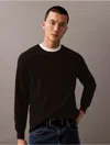 Calvin Klein Men's Tech Knit Crewneck Sweater In Black