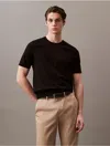 Calvin Klein Men's Classic Cashmere Crewneck Sweater In Black Beauty
