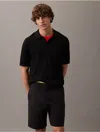 Calvin Klein Men's Tech Knit Polo Shirt In Black Beauty