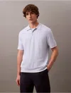 Calvin Klein Men's Tech Knit Polo Shirt In Blue