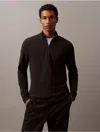 Calvin Klein Men's Tech Pique Quarter Zip Mock Neck Top