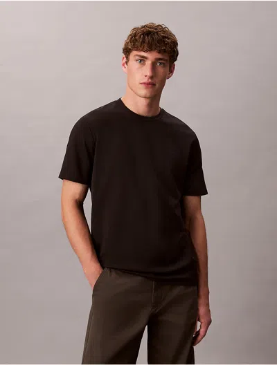 Calvin Klein Men's Tech Pique T-shirt In Black