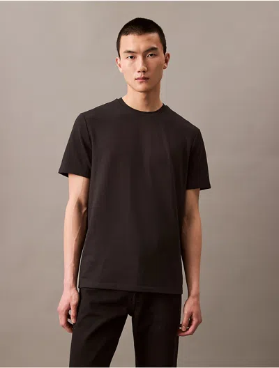 Calvin Klein Men's Tech Pique T-shirt In Black Beauty