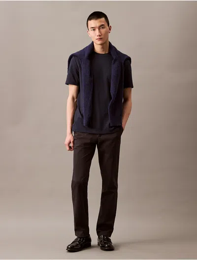 Calvin Klein Men's Tech Pique T-shirt In Dark Sapphire