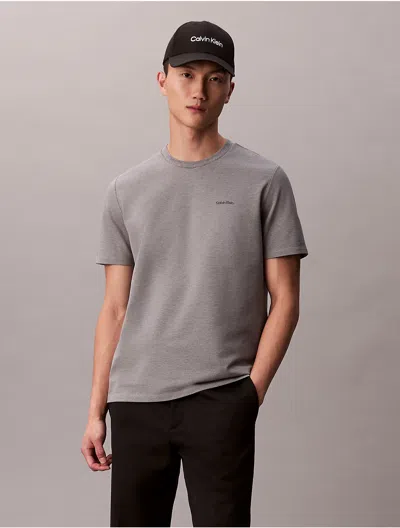 Calvin Klein Men's Tech Pique T-shirt In Gray