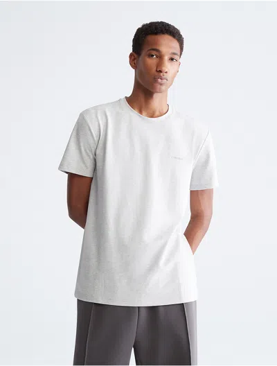 Calvin Klein Men's Tech Pique T-shirt In Heroic Grey Heather
