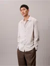 Calvin Klein Men's Tech Poplin Button-down Shirt In Gray