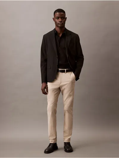 Calvin Klein Men's Tech Slim Stretch Woven Chino In Plaza Taupe