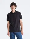 Calvin Klein Men's Tech Zip Polo Shirt In Black Beauty