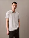 Calvin Klein Men's Tech Zip Polo Shirt In Heroic Grey Heather