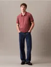 Calvin Klein Men's Tech Zip Polo Shirt In Wild Ginger