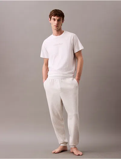 Calvin Klein Men's Terry Lounge Joggers In Medium Grey Heather