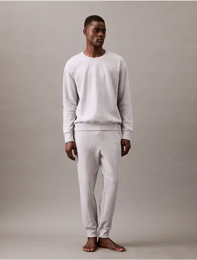 Calvin Klein Men's Terry Lounge Joggers In Medium Grey Heather