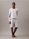 Calvin Klein Men's Terry Lounge Sleep Shorts In Gray