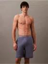 Calvin Klein Men's Terry Lounge Sleep Shorts In Grisaille