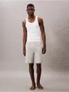 Calvin Klein Men's Terry Lounge Sleep Shorts In Medium Grey Heather