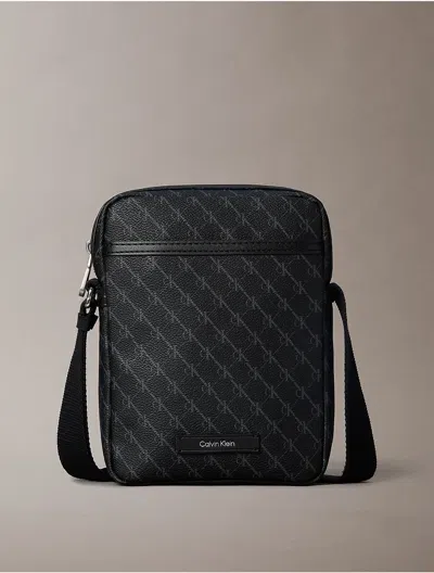 Calvin Klein Men's Textured Monogram Reporter Bag In Pattern