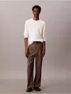 Calvin Klein Men's Textured Relaxed Sweater In White