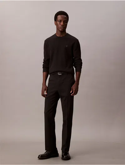 Calvin Klein Men's Textured Relaxed Sweater In Brown
