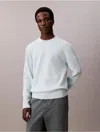 Calvin Klein Men's Textured Relaxed Sweater In Blue