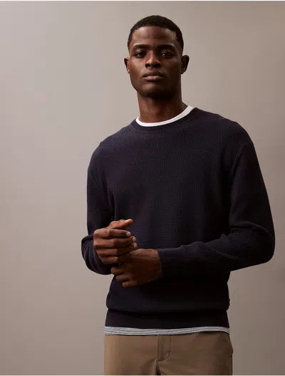 CALVIN KLEIN MEN'S TEXTURED RELAXED SWEATER 