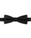 Calvin Klein Men's Textured Solid Bow Tie In Black