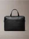 Calvin Klein Men's Textured Zip Commuter Bag In Black