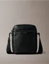 Calvin Klein Men's Textured Zip Reporter Bag In Black