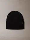 Calvin Klein Men's Links Ribbed Cuff Hat In Black