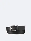 Calvin Klein Men's Tonal Fabric Belt In Black
