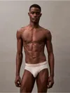 Calvin Klein Men's Tonal Logo Hip Brief In Ash