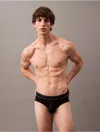 Calvin Klein Men's Tonal Logo Hip Brief In Black