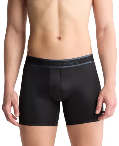 Calvin Klein Men's Tonal Logo Micro Boxer Briefs In Black