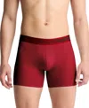 Calvin Klein Microfiber Stretch Wicking Boxer Briefs, Pack Of 3 In Geq Syrah